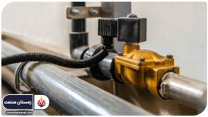 نقشه نصب شیر برقی گاز